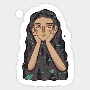 Galaxy Sadness Sticker